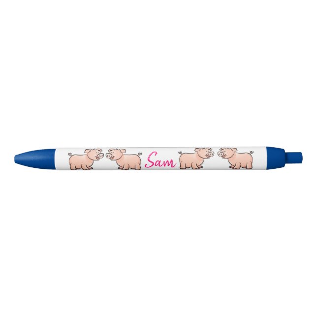 Preta Caneta e Suíno de Caneta escolar (Frente)