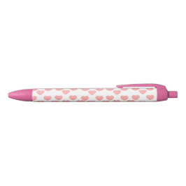 Preta Caneta Elegante Rosa Amor Presente Romântico Perso