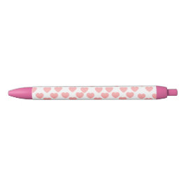 Preta Caneta Elegante Rosa Amor Presente Romântico Perso