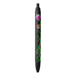 Preta Caneta Floral Alien Princesa Espacial (Preta)