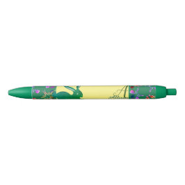 Preta Caneta Floral de Bunny Mongram