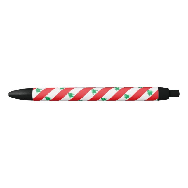 Preta Caneta Libanesa Flag Ballpoint (Frente)