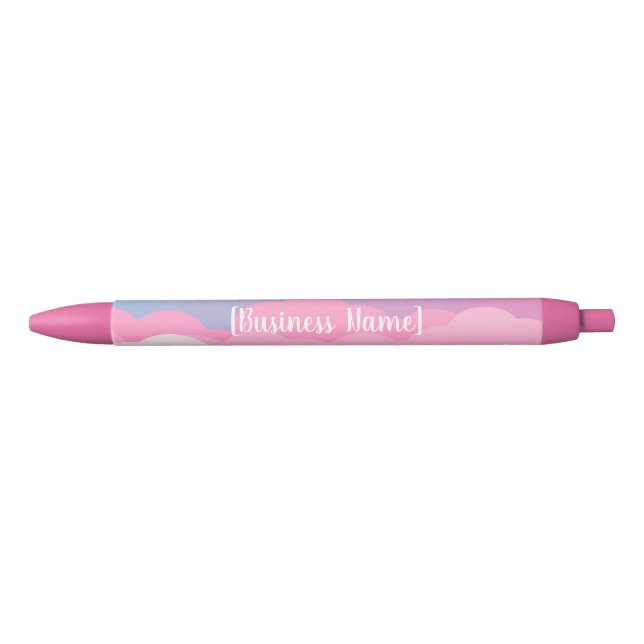 Preta Caneta Nuvem Pastel Personalizada | Adicione Seu N (Frente)