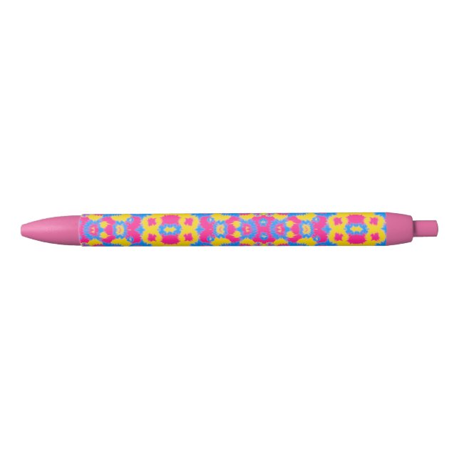Preta Caneta Pansexualidade Orgulho Tinta Tie Dye (Frente)