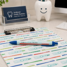 Caneta para consultório dentário personalizada