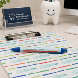 Preta Caneta para consultório dentário personalizada