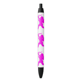 Preta Caneta Personalizada Anjo Rosa