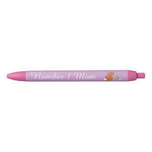 Preta Caneta personalizada coelhos do dia das mães