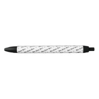 Caneta personalizada com nome e cruzes repetidos