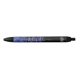 Preta Caneta Personalizada de Autografo Real Glitz Monog