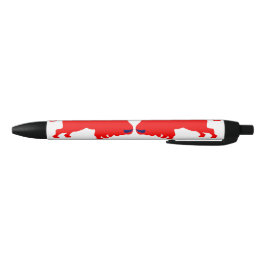 Preta Caneta Personalizada de Bulls Vermelhos