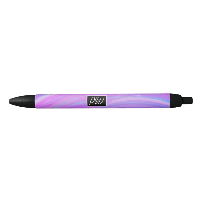 Preta Caneta Personalizada de Cores Pintadas (Frente)