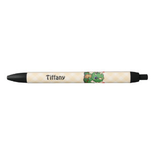 Preta Caneta Personalizada de Dinossauro Triceratops