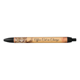 Preta Caneta Personalizada de Gato Louco