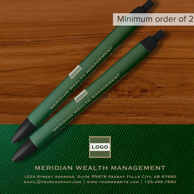 Preta Caneta personalizada de logotipo (Criador carregado)