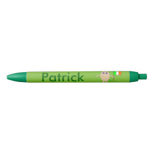 Preta Caneta Personalizada de Ovo Irlandês Patriótico