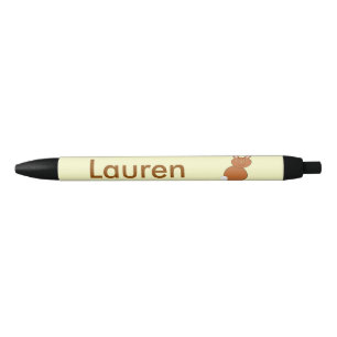 Preta Caneta Personalizada do felz pascoa Bunny