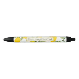 Preta Caneta personalizada do impressão do limão do