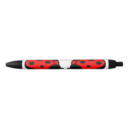Preta Caneta Personalizada Lady Bugs