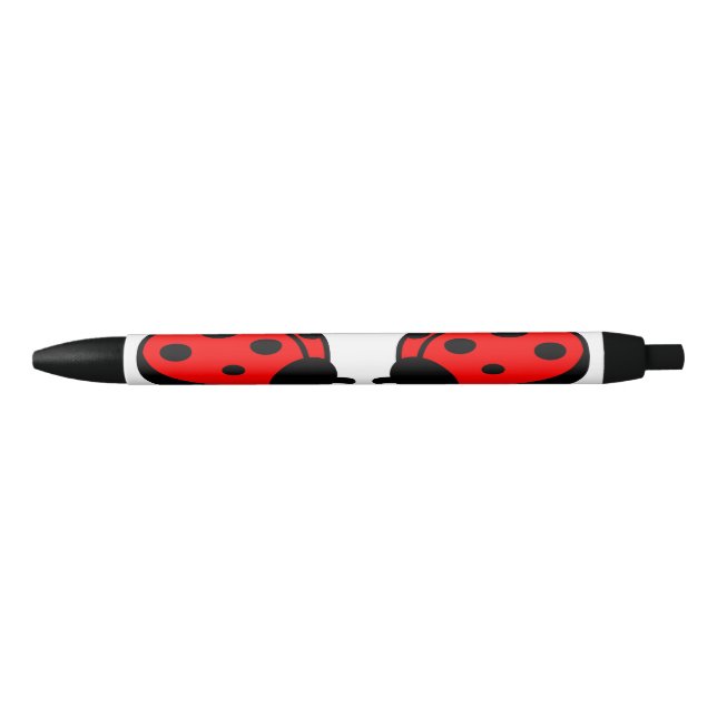 Preta Caneta Personalizada Lady Bugs (Frente)
