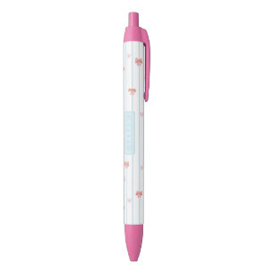 Preta Caneta Personalizada Nome Fita Doce