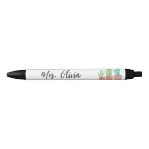 Preta Caneta Personalizada para Professor Acessório de