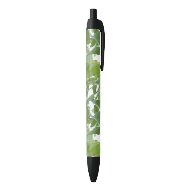 Preta Caneta Personalizada Planta de Erva Verde (parte de inferior (Vertical))