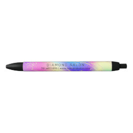 Preta Caneta Personalizada Promocional Opala Iridescente