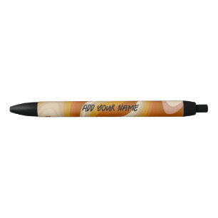Preta Caneta Personalizada Simples Adicione Seu Nome
