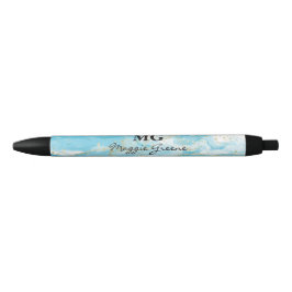 Preta Caneta Personalizada Sonhos Turquesa