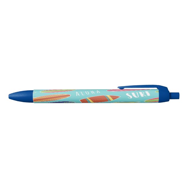 Preta Caneta Prancha de Surf Azul (parte de cima)