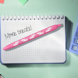 Preta Caneta rosa de tinta digital Dachshund para amante