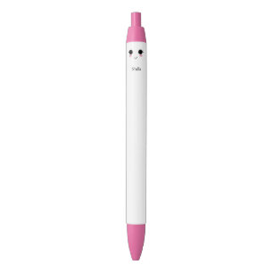 Preta Caneta rosa-rosa-branca Kawaii