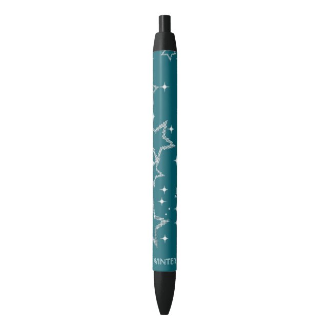 Preta Caneta Teal (Frente Vertical)