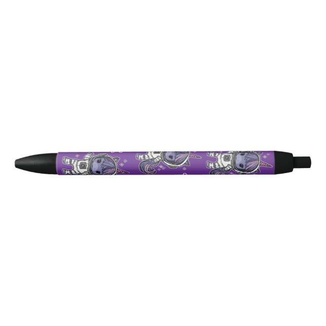 Preta Caneta Torta Astro Unicorn (Frente)