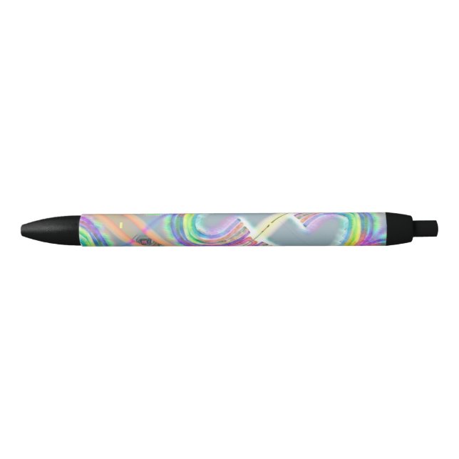 Preta Caneta Trabalho de arte abstrato (Frente)