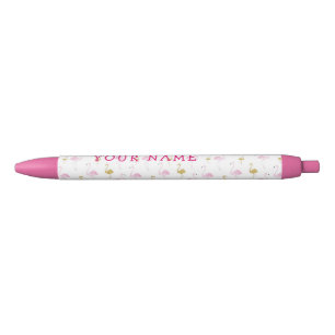 Preta Caneta tropical personalizada do flamingo
