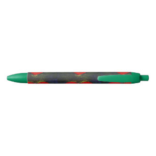 Preta Caneta Verde do Coração Pintada