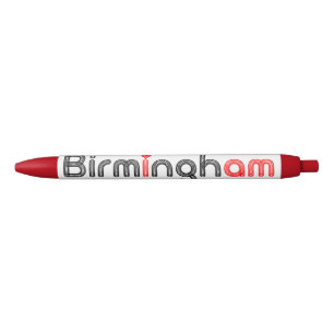 Preta Caneta vermelha do coração de Birmingham