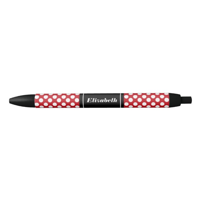 Preta Caneta vermelha e branca personalizada das (Frente)