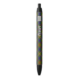 Preta Clan Fraser caçando Caneta de Tartan