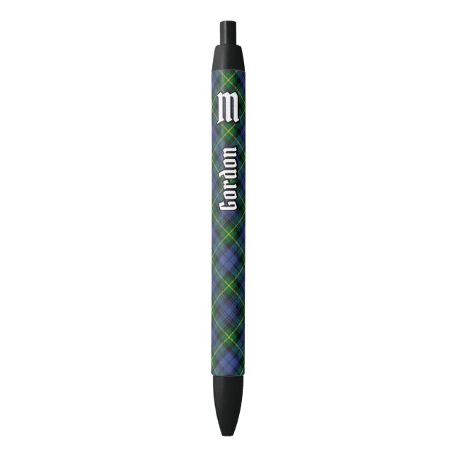 Preta Clan Gordon Tartan Ink Caneta (Frente Vertical)