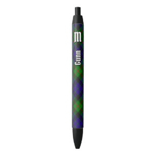 Preta Clan Gunn Tartan Ink Caneta