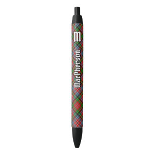 Preta Clan MacPherson Tartan Ink Caneta