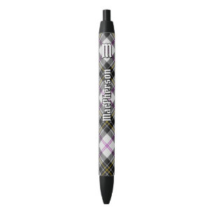 Preta Clan MacPherson Vestir Caneta Tartan