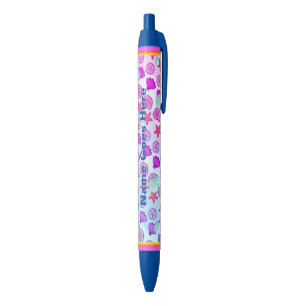 Preta Concha personalizada e Caneta de bolhas