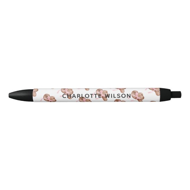 Preta Coquette Cowgirl Hat com Caneta de nome de script  (Frente)