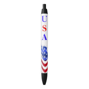 Preta Estátua da Bandeira dos Estados Unidos da Caneta