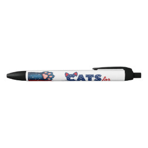 Preta Gatos para caneta de galhardetes
