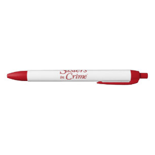 Preta Irmãs na Caneta de Tinta Vermelha Crime